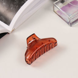 Цена за 6 шт. Крабики для волос «Флориана», набор 3 шт., дуга, 6.5 и 4 см, коричневые