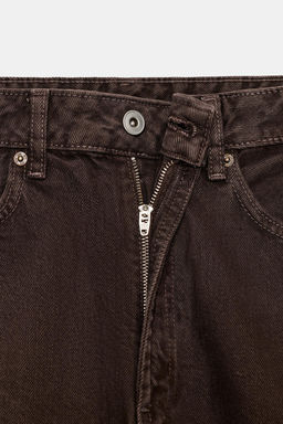 JEANS TRF BAGGY BARREL TIRO MEDIO / Marr?n - Zara фото 9