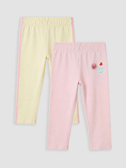 Bask?l? K?z ?ocuk Tayt 2li