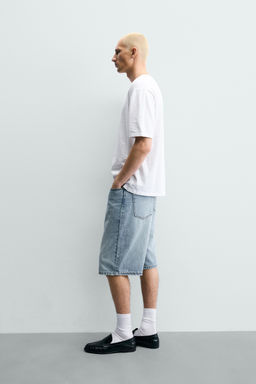 BERMUDA DENIM LOOSE FIT / Azul medio - Zara фото 4