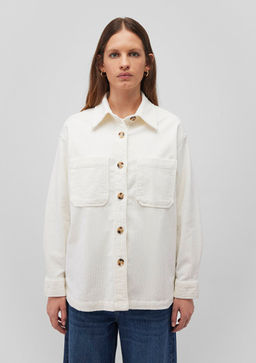 Beyaz Kadife Gomlek - Mavi фото 4