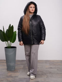 Куртка демисезонная Амелия черный - Yollochka фото 6