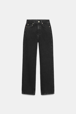 JEANS TRF MOM FIT TIRO ALTO / Negro - Zara фото 7