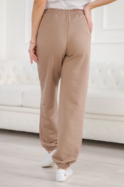 Брюки женские из футера петля Прогулка какао - Амадэль фото 5