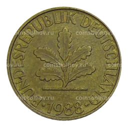 10 пфеннигов 1988 года F Германия