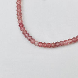 Браслет из Кварца клубничного (Бразилия) 18 см +