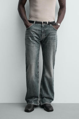 JEANS FLARE FIT ABERTURA / Azul tinta - Zara фото 2