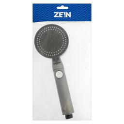 Лейка для душа ZEIN Z3541, d=90 мм, 5 режимов, кнопка «стоп», съёмный верх, графит