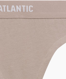 ATLANTIC 3CLP-013 Трусы стринги String - набор 3 шт. персиковый + песочный + светло-бежевый  фото 7