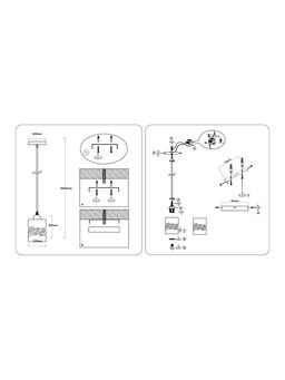 Светильник подвесной TR3409, 1хE27, 60 Вт, 100×12 см, чёрный
