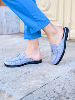 Мюли 1070.2614bl.Голубая мамба