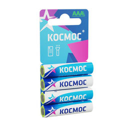 Элемент питания "Космос" солевой R03 (AAA) (уп.блистер 4шт.)