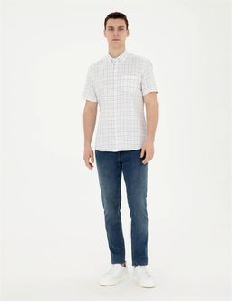 Lacivert Regular Fit K_sa Kollu G_mlek - Pierre cardin фото 4
