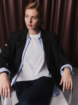 Футболка из хлопка с аппликацией / Zarina  фото 2