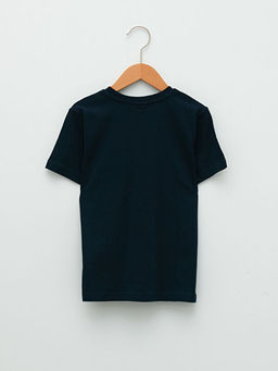 Bisiklet Yaka Y?lba?? Temal? K?sa Kollu Pamuklu Erkek ?ocuk Ti??rt - Waikiki фото 2