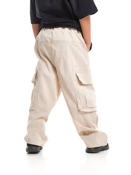 Брюки карго для мальчика 33-72073 бежевый - Mini maxi фото 5