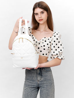 LACCOMA рюкзак Виолла-Л815-белый эко кожа хлопок