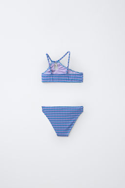 6-14 A?OS/ BIKINI TEXTURA RAYAS / Azul - Zara фото 2
