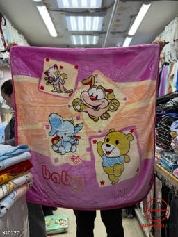 Плюшевый детский плед двусторонний