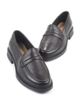 03-DYL144-1 BLACK Лоферы женские (натуральная кожа)