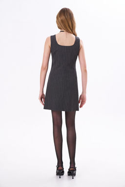 Платье KaVari 1104.1 серый в полоску  фото 3