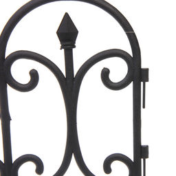 Садовое ограждение "Узор" (1 секция 60*31,5 см), Черный