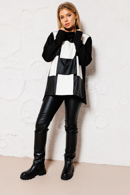 Джемпер AmberA 1069 тетрис  фото 2