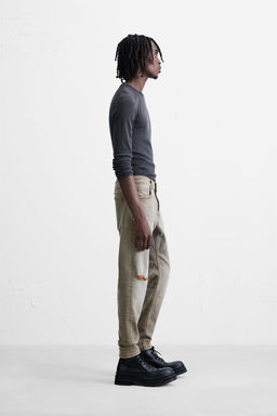 RIPPED SKINNY FIT JEANS - Zara фото 13