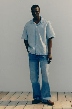 Camisa resort en denim Regular Fit - H&m фото 7