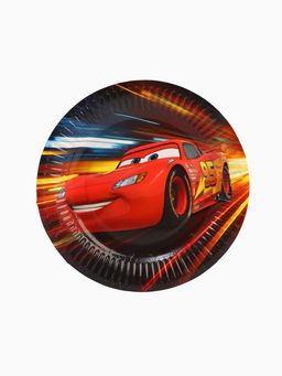 Тарелка одноразовая 18 см, набор 10 шт., Молния Маккуин