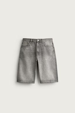 BERMUDA DENIM LOOSE FIT / Gris - Zara фото 6