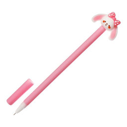 Цена за 12 шт. Ручка-прикол Calligrata «Зайка», чёрный стержень, гелевая, МИКС