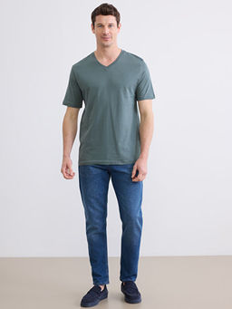 V Yaka Penye Erkek Ti??rt