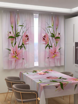 Фотошторы для кухни Чарующая лилия Фотошторы ткань Димаут - Ros-decor фото 2