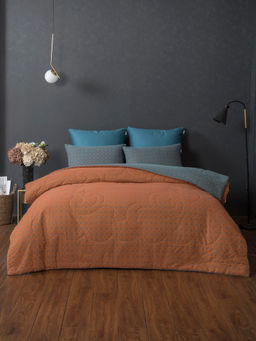 Комплект с одеялом Кемер (изумруд охра) MOROCCO