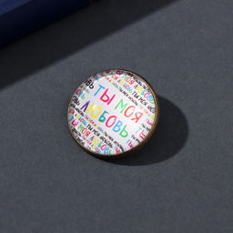 Набор: брелок для ключей и значок для одежды, рюкзак Ты моя любовь, 6?11 см