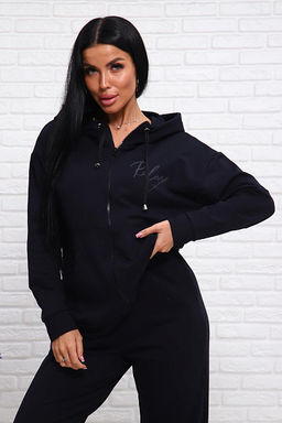 Костюм с брюками, футер с лайкрой 2-х нитка (00907, темно-синий) - Плиона фото 14