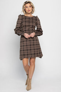 Платье Фелиция (коричневое) П14988-45М