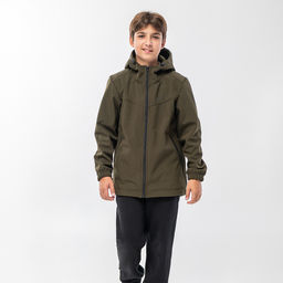 RODOS Куртка софтшелл для мальчика демисезон М-311д Тёмно-серый  фото 26
