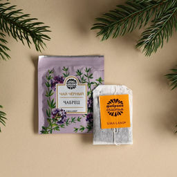 Чай в пакетиках Чудесных мгновений, вкус: чабрец, 45 г ( 25 шт. х 1,8 г). - Фабрика счастья фото 2