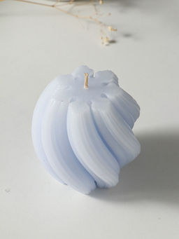 Свеча - цилиндр 9×8 см, 220 г, с нарезкой, лаванда