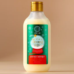 Гель для душа URAL LAB, 300 мл, аромат булочки с корицей, Новый Год