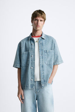 BOXY FIT DENIM GOMLEK - Zara фото 2