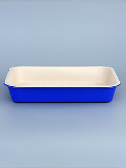 Туалет средний с сеткой 36×26×6.5 см, тёмно-синий/бежевый