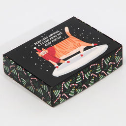 Коробка подарочная новогодняя складная «Веди себя хорошо», 21 х 15 х 5 см, Новый год