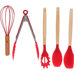 Набор кухонных принадлежностей 12шт "Felicita" красный