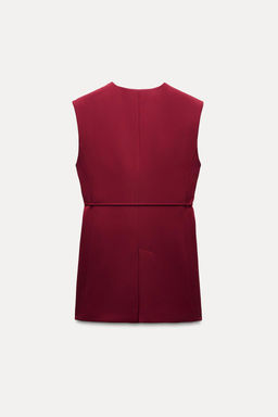 ZW COLLECTION WAISTCOAT WITH BELT AND VENTS - Zara фото 28