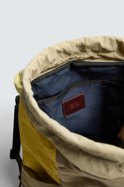 TECHNICAL BACKPACK WITH LEATHER DETAILS - Zara фото 6