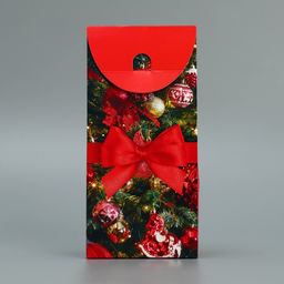 Цена за 5 шт. Коробка складная Новогодняя, 9 х 19 х 6 см - Дарите счастье фото 5