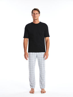 Standart Kal?p Ekose Erkek Pijama Alt